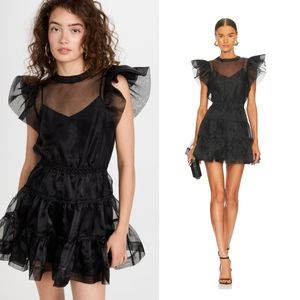 JONATHAN SIMKHAI Monique Sheer Mini Dress